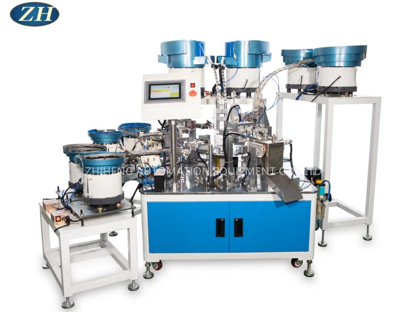 Giới thiệu máy lắp ráp lò xo vòng đệm thanh trắng